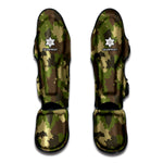 Classic Green Camouflage Print Muay Thai Shin Guard