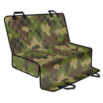 Classic Green Camouflage Print Pet Car Back Seat Cover