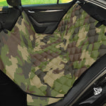 Classic Green Camouflage Print Pet Car Back Seat Cover
