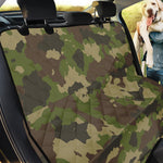 Classic Green Camouflage Print Pet Car Back Seat Cover