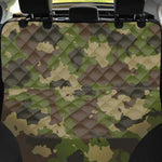 Classic Green Camouflage Print Pet Car Back Seat Cover
