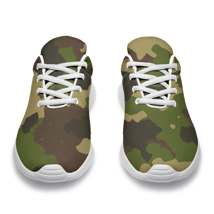 Classic Green Camouflage Print Sport Shoes GearFrost