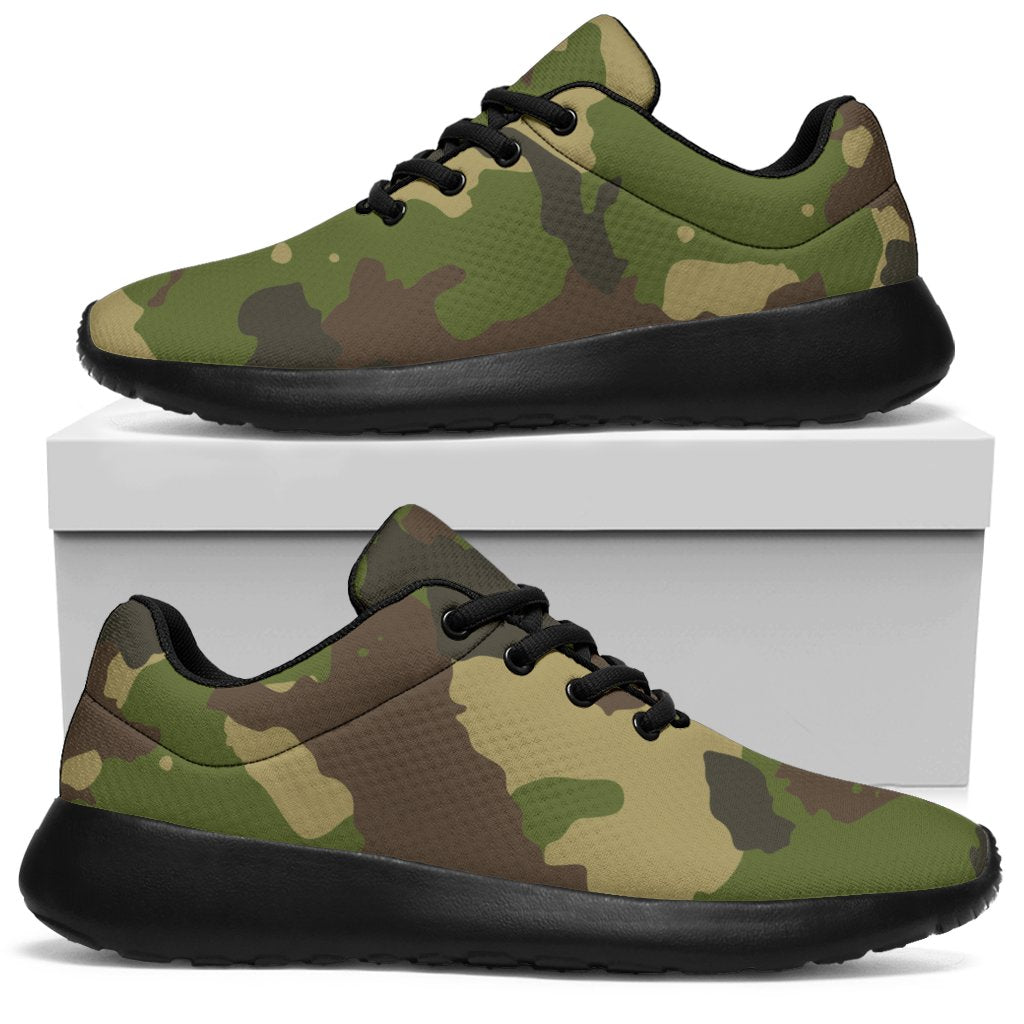 Classic Green Camouflage Print Sport Shoes GearFrost