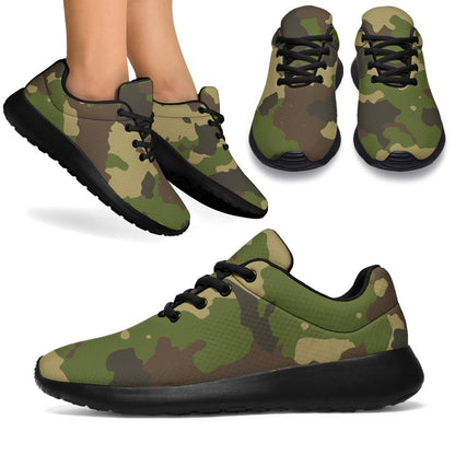 Classic Green Camouflage Print Sport Shoes GearFrost