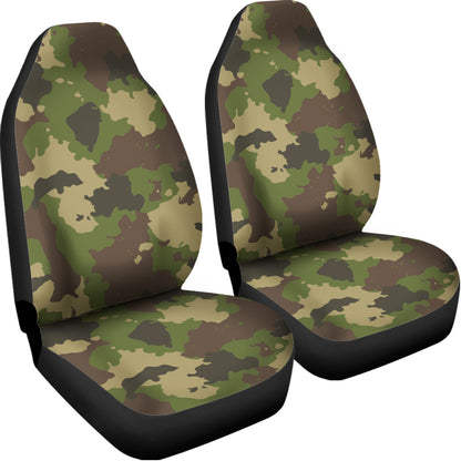 Classic Green Camouflage Print Universal Fit Car Seat Covers