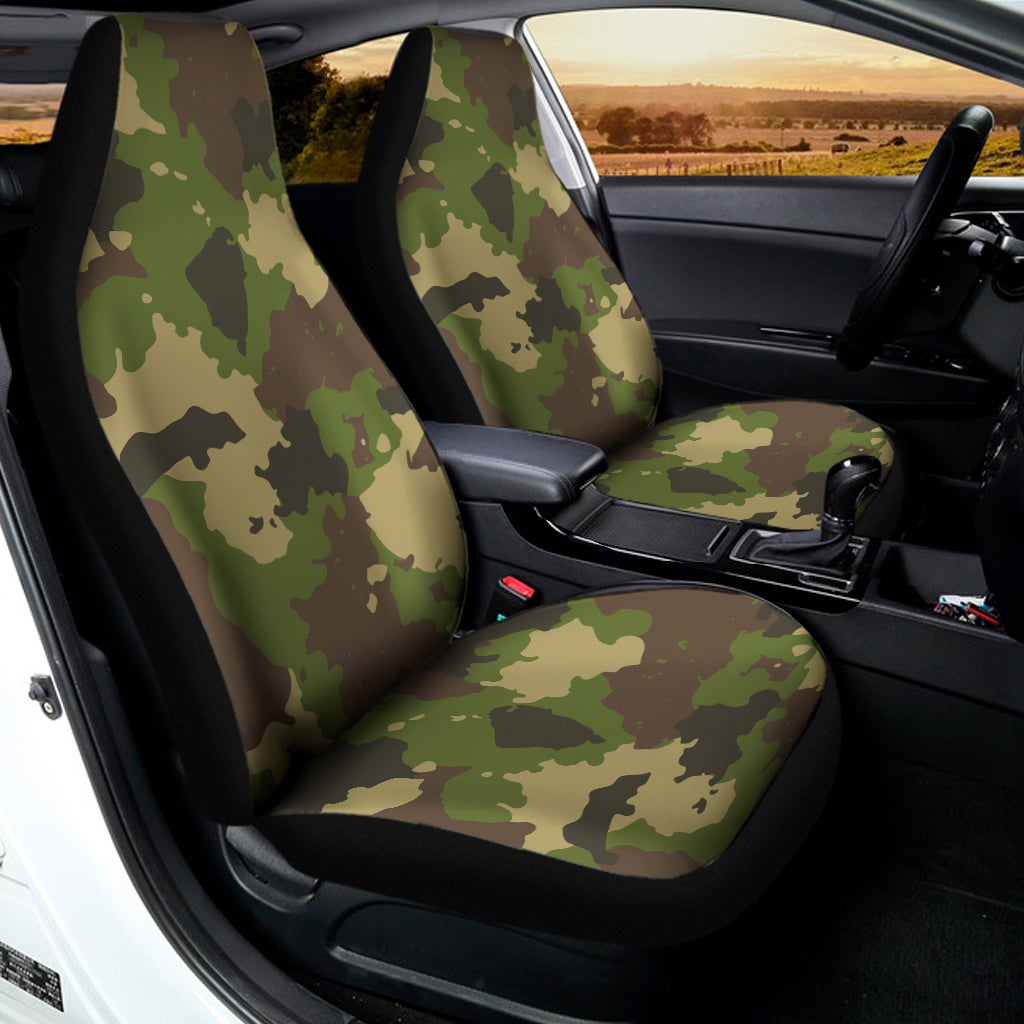 Classic Green Camouflage Print Universal Fit Car Seat Covers