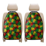 Classic Hemp Leaves Reggae Pattern Print Car Seat Organizers