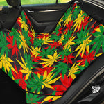 Classic Hemp Leaves Reggae Pattern Print Pet Car Back Seat Cover