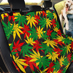 Classic Hemp Leaves Reggae Pattern Print Pet Car Back Seat Cover