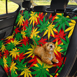 Classic Hemp Leaves Reggae Pattern Print Pet Car Back Seat Cover