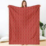 Classic Japanese Pattern Print Blanket