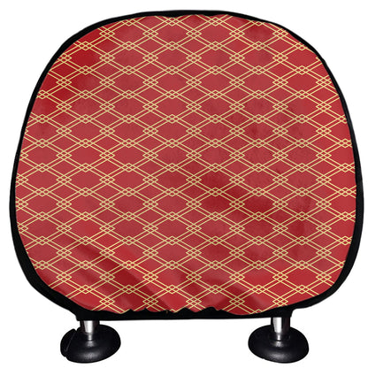 Classic Japanese Pattern Print Car Headrest Covers
