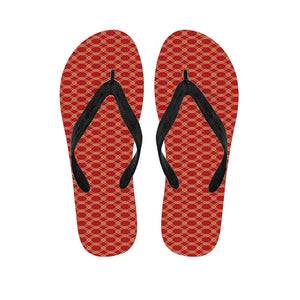 Classic Japanese Pattern Print Flip Flops