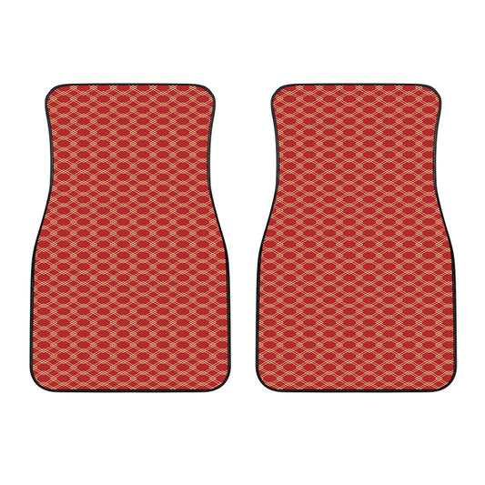 Classic Japanese Pattern Print Front Car Floor Mats