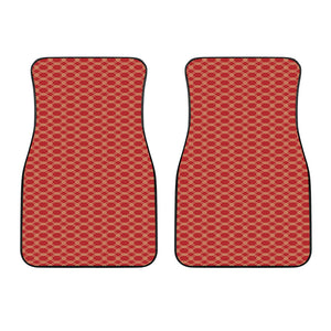 Classic Japanese Pattern Print Front Car Floor Mats