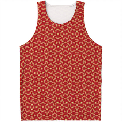 Classic Japanese Pattern Print Men's Tank Top