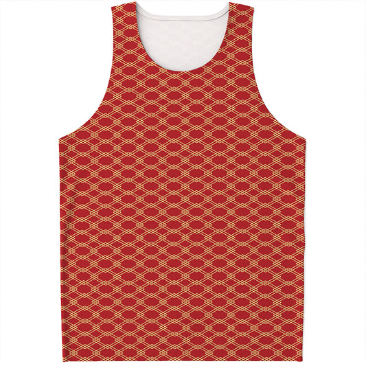 Classic Japanese Pattern Print Men's Tank Top
