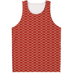 Classic Japanese Pattern Print Men's Tank Top