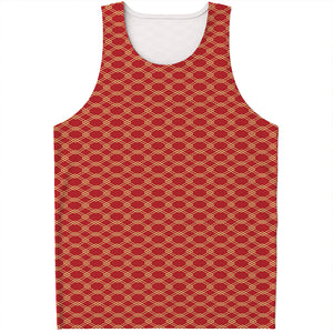 Classic Japanese Pattern Print Men's Tank Top