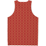 Classic Japanese Pattern Print Men's Tank Top