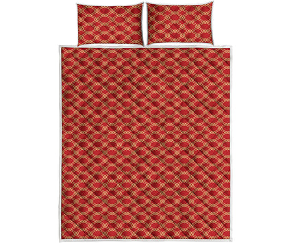Classic Japanese Pattern Print Quilt Bed Set
