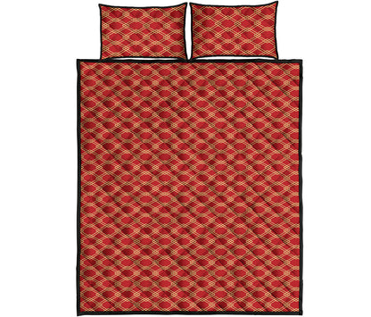 Classic Japanese Pattern Print Quilt Bed Set