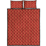 Classic Japanese Pattern Print Quilt Bed Set