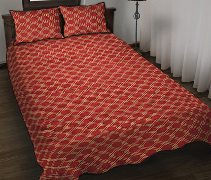 Classic Japanese Pattern Print Quilt Bed Set