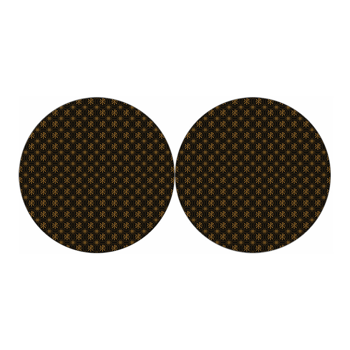 Classic Orthodox Pattern Print Car Coasters