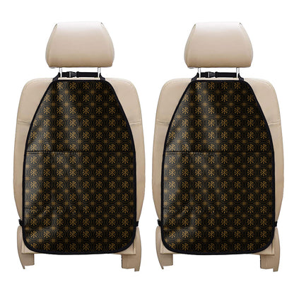 Classic Orthodox Pattern Print Car Seat Organizers