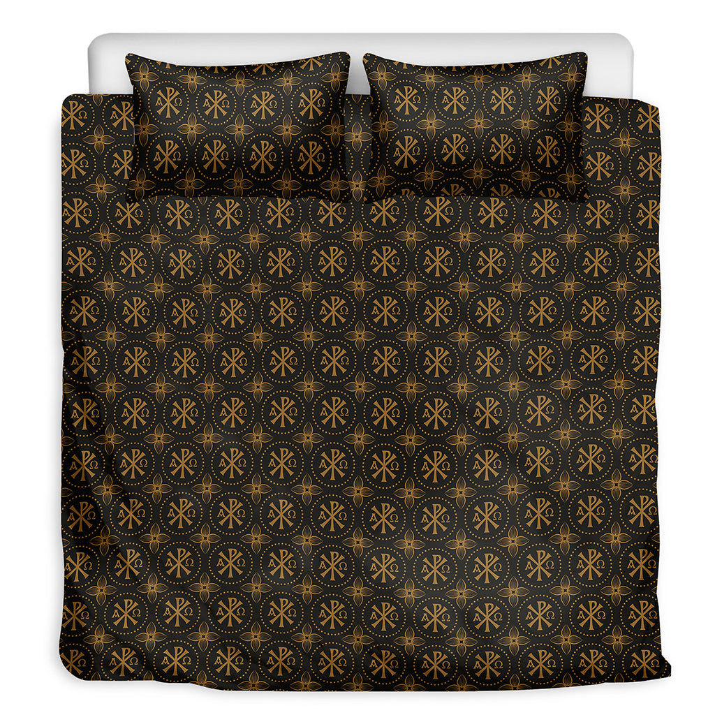 Classic Orthodox Pattern Print Duvet Cover Bedding Set