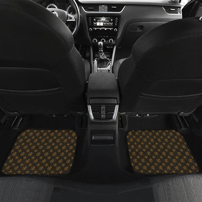 Classic Orthodox Pattern Print Front and Back Car Floor Mats
