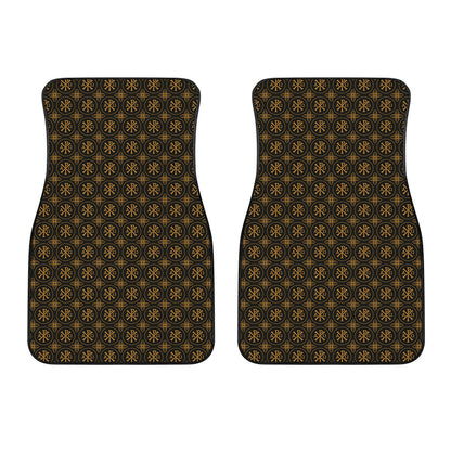 Classic Orthodox Pattern Print Front Car Floor Mats