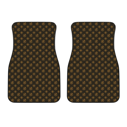 Classic Orthodox Pattern Print Front Car Floor Mats