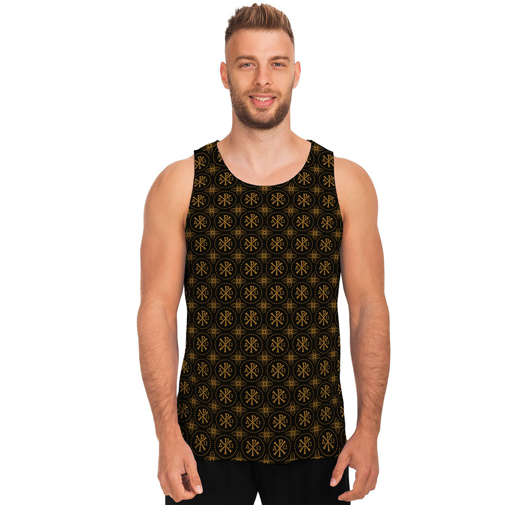 Classic Orthodox Pattern Print Men's Tank Top