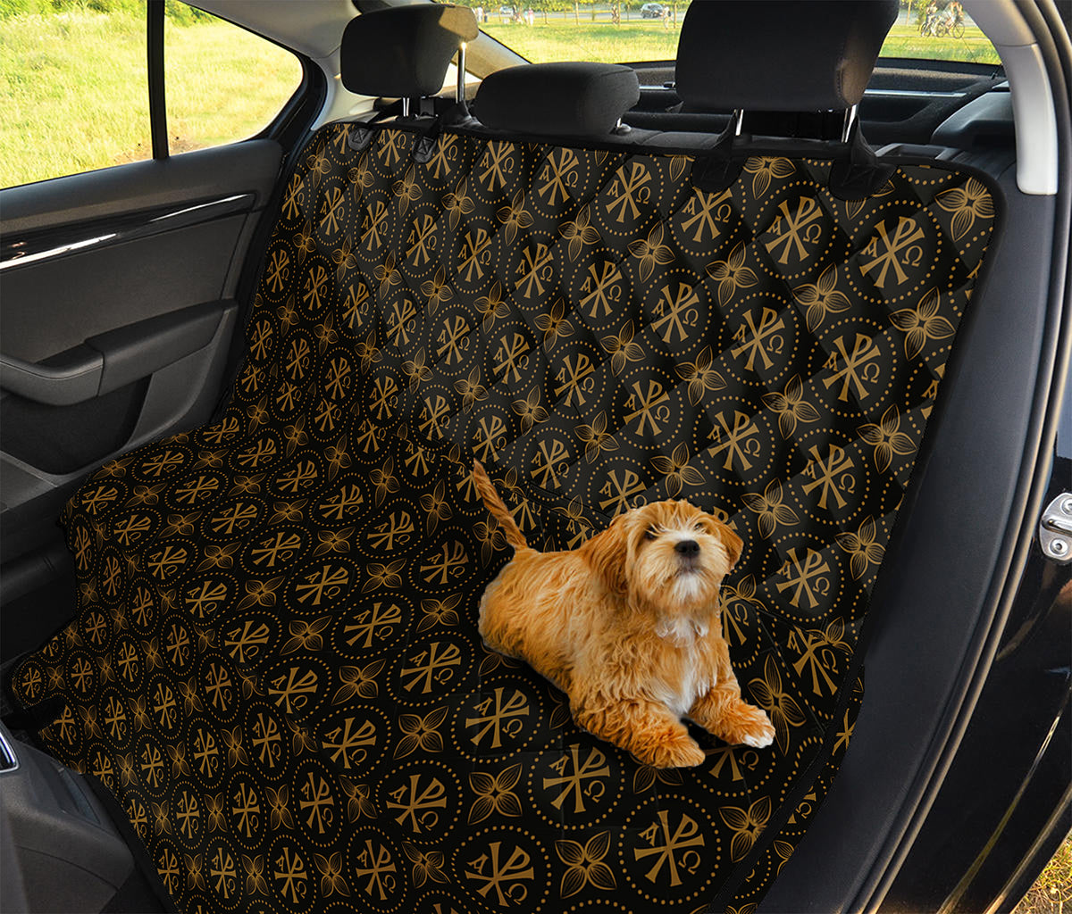 Classic Orthodox Pattern Print Pet Car Back Seat Cover