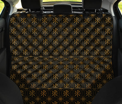Classic Orthodox Pattern Print Pet Car Back Seat Cover
