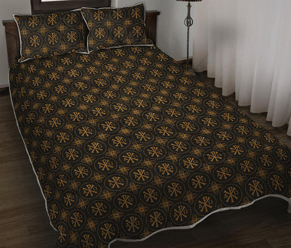 Classic Orthodox Pattern Print Quilt Bed Set