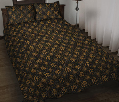 Classic Orthodox Pattern Print Quilt Bed Set