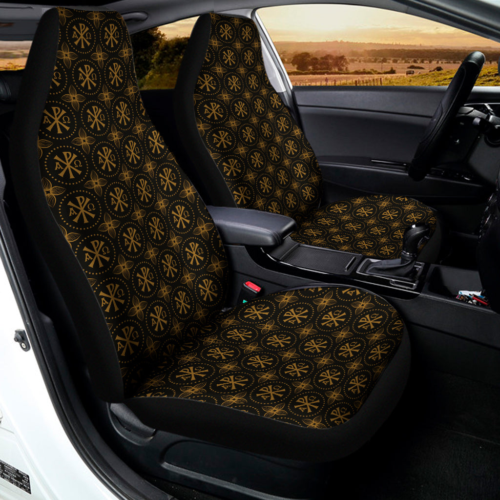 Classic Orthodox Pattern Print Universal Fit Car Seat Covers