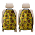 Classic Vintage Sunflower Pattern Print Car Seat Organizers