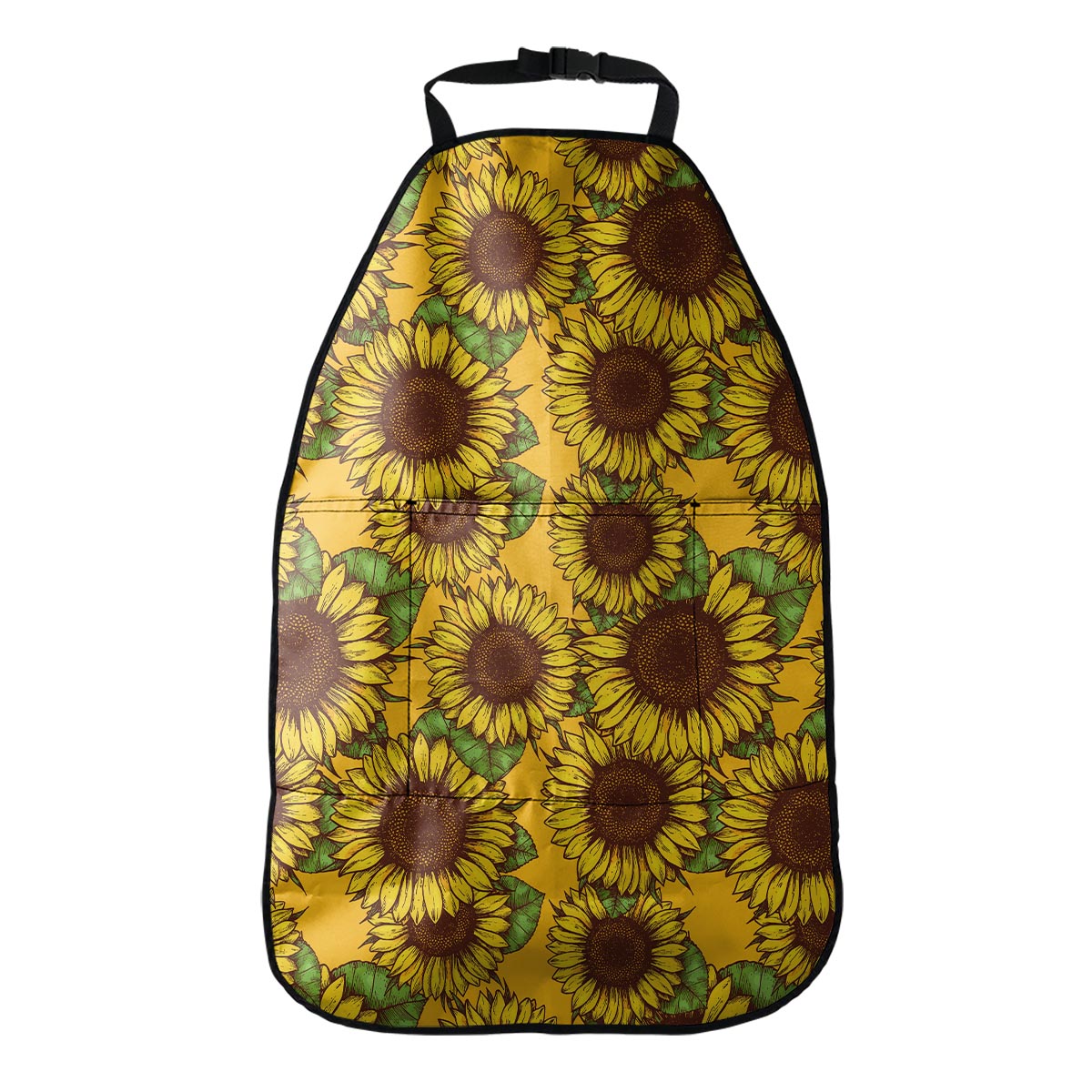 Classic Vintage Sunflower Pattern Print Car Seat Organizers