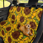 Classic Vintage Sunflower Pattern Print Pet Car Back Seat Cover