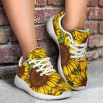 Classic Vintage Sunflower Pattern Print Sport Shoes GearFrost