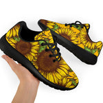 Classic Vintage Sunflower Pattern Print Sport Shoes GearFrost