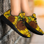 Classic Vintage Sunflower Pattern Print Sport Shoes GearFrost