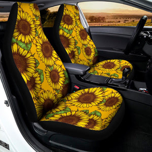 Classic Vintage Sunflower Pattern Print Universal Fit Car Seat Covers