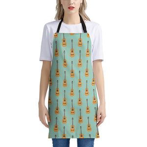 Classical Guitar Pattern Print Apron