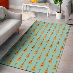 Classical Guitar Pattern Print Area Rug