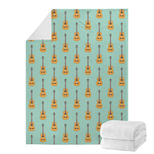 Classical Guitar Pattern Print Blanket